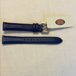 Fossil Blue Leather Watch Strap NWT